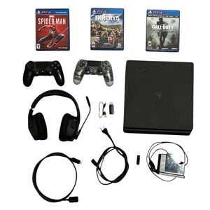 Sony PS4 Slim 1TB Console + Accessories Bundle